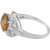 Citrine with Cubic Zirconia 925 Sterling Silver ring crafted by Allure