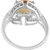Citrine with Cubic Zirconia 925 Sterling Silver ring crafted by Allure