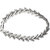 Mahi Crystal White Arrow Rhodium Plated Bracelet For Women Br1100252r 