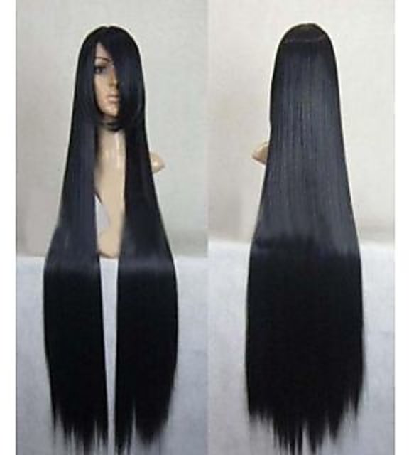 Women Black Synthetic Hair Wig For Personal