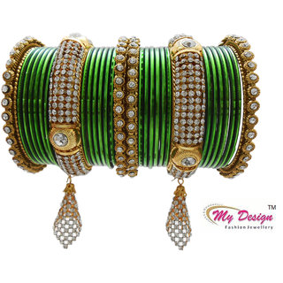 Buy Bridal Chuda Green Wedding Chuda By My Design Online 1649 From Shopclues Maharashtrians celebrate gudi padwa, the first day of the chaitra month, to mark the beginning of the new year according to the lunisolar hindu calendar. bridal chuda green wedding chuda by my design