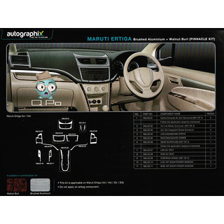 CAR DASHBOARD WOODEN KIT TRIM FOR MARUTI ERTIGA AUTOGRAPHIX PINNACLE