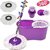 Kakadiy'S Purple,White Plastic 360 Degree Rotation Plastic Mop