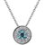 NEVI Cubic Zirconia Coin Shape Pendant Fashion Jewellery For Women