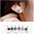 2 Pairs BLUE STONE Beautiful Fashion Simple Vintage Crystal Stud Earrings