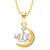 VK Jewels Allah Pendant Gold and Rhodium plated -  P1401G VKP1401G