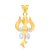 VK Jewels The Trishul God Pendant Gold and Rhodium plated -  P1559G VKP1559G