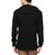 Black Hooded Long Sleeve T-Shirt For Men