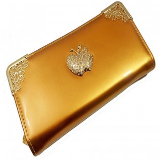 Golden colour hand purse hot sale