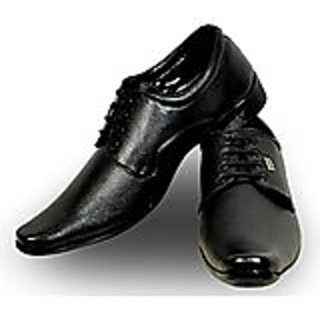 Rosso Italiano Mens Black Formal Shoe