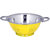 Montstar Stainless Steel Twin Handled Deep Colander Yellow colour outside 24cm