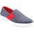 Knoos Mens Silver  Red Slip on Smart Casuals Shoes