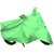 Bull Rider Bike Body Cover with Mirror Pocket for TVS WEGO (Colour Light Green)