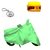 Bull Rider Bike Body Cover with Mirror Pocket for Hero HF Deluxe (Colour Light Green) + Free (Key Chain + Wax Polish) Worth Rs 250