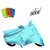 Bull Rider Bike Body Cover with Mirror Pocket for Suzuki Gixxer SF (Colour Cyan) + Free (LED Light + Microfiber Gloves) Worth Rs 250