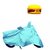 Bull Rider Bike Body Cover with Mirror Pocket for Hero Passion Pro TR (Colour Cyan) + Free Wax Shine Polish Worth Rs 100/
