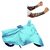 Bull Rider Bike Body Cover with Mirror Pocket for Hero Glamour (Colour Cyan) + Free 1 Pair Arm Sleeves Worth Rs 150/