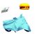 Bull Rider Bike Body Cover with Mirror Pocket for Hero HF Deluxe Eco (Colour Cyan) + Free (LED Light + Wax Polish) Worth Rs 250