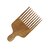 Prakrita Handicraft Beard Comb Made of Neem wood (Pack of 3)