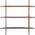 Desi KarigarBeautiful Black 3 Tier Wooden Wall Shelves/Rack (LxBxH-20x4x19) inch