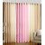 Deepansi Handloom Plain Crush Multicolor Door Curtain(set of 3)-7feet