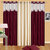 Deepansi Handloom Plain Crush Multicolor Long Door Curtain(set of 3)-9ft