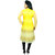 destination yellow color georgette Designer kurti