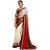 Triveni White Georgette Embroidered Saree With Blouse