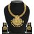 Zaveri Pearls Non Plated Red Alloy Necklace Set For Women