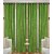 iLiv Stylish Window curtains combo set of 4 5ft - 4greenplain5ft