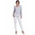 The Office Walk Printed Motif White Top