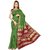 Triveni Green Art Silk Plain Saree With Blouse