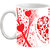 EFW Happy Valentines Day Be My Valentine LOVE U VERY MUCH Red Heart Coffee Mug