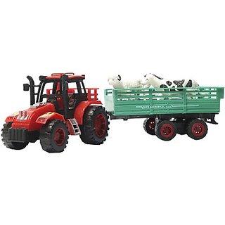 Buy Toyzstation Farm Tractor With Trolley(Assorted Colour) Online ...