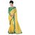 Online Fayda Yellow Chiffon Plain Saree With Blouse