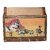 Paramsai Wooden Painting 6 Hooks Key Holder With Letter Box