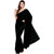 Parchayee Black Georgette Lace Saree With Blouse