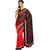 Parchayee Black Georgette Floral Saree With Blouse