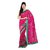 Parchayee Pink Chiffon Floral Saree With Blouse