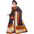 Parchayee Black Bhagalpuri Silk Printed Saree With Blouse