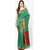 Parchayee Green Cotton Self Design Saree With Blouse