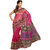 Parchayee Pink Net Printed Saree With Blouse