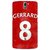 1 Crazy Designer Liverpool Gerrard Back Cover Case For OnePlus One C410546