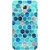 1 Crazy Designer Blue Hexagons Pattern Back Cover Case For Samsung Galaxy E5 C440270