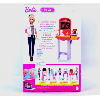Barbie careers pet best sale vet doll and playset