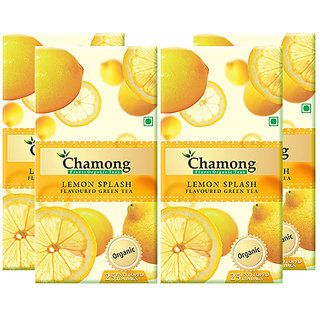Chamong Organic Lemon Splash Envelope Tea Bag Combo(25 X 4 Box 100 Tea Bags)
