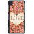 1 Crazy Designer Love Floral Back Cover Case For Sony Xperia Z1 C471419
