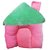 Wonderkids Baby Pillow House Shape  Pink & Green