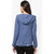 GRAIN Blue Color Regular fit Cotton Autumn Jackets for Women