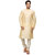 Golden Silk Kurta with Churidar Pyjama for Men by Trustedsnap